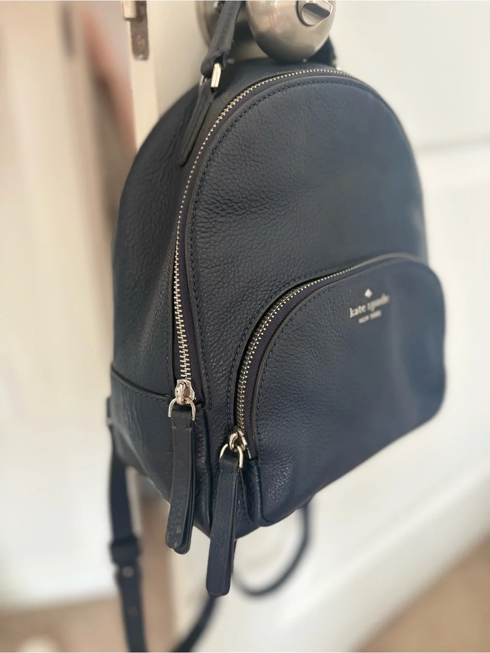 kate spade navy interior mini backpack